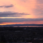 Sonnenuntergang in Edinburgh
